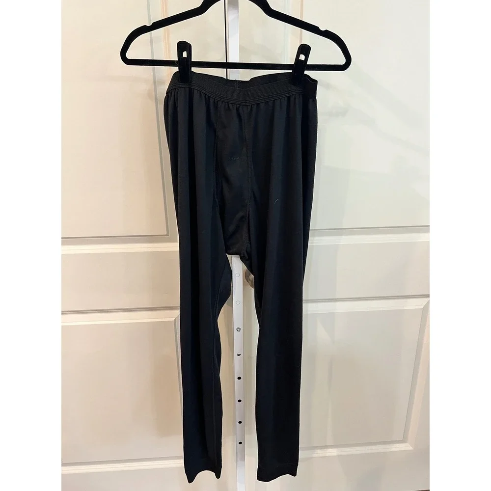 Patagonia Capilene Mens XL Black Base Layer Leggings Made in USA Thermal Pants - Picture 1 of 6